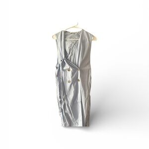 Chic Asymmetrical Gray Dress